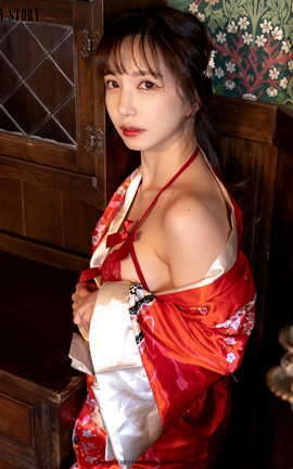 韩国写真Fantasy Story Rua A girl in a red yukata[106P]
