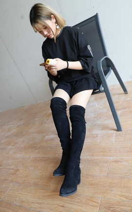 山茶摄影LSS NO.075 肉丝长靴[95P]