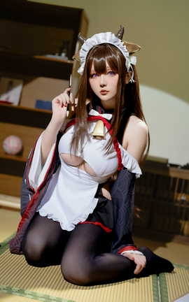 星之迟迟 碧蓝航线-樫野 女仆[78P]