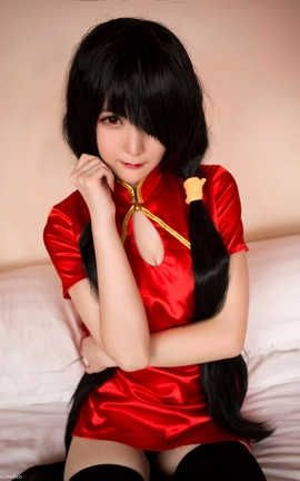 一小央泽-时崎狂三 大红旗袍[4P]