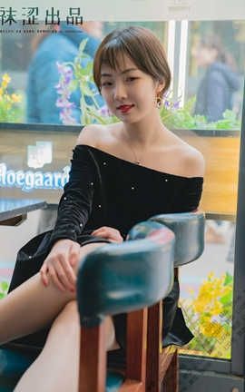 袜涩写真WS No.056 暖暖黑色小礼服[44P]